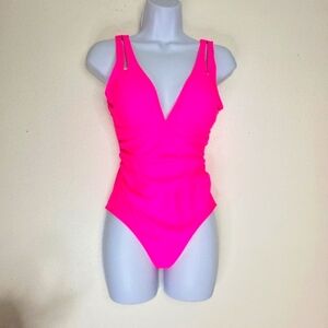 Bright Pink One-Piece Swimsuit